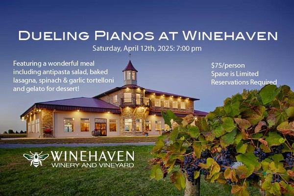 Dueling Pianos at Winehaven - April 12th 2025